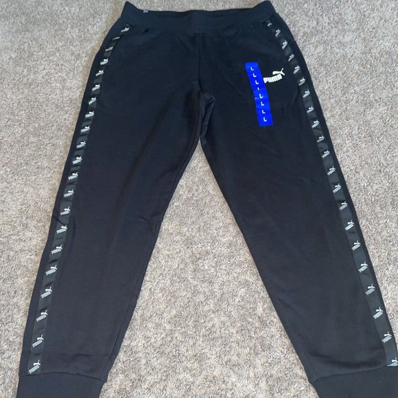 PUMA Women Side Logo Joggers Pants -Black - Picture 6 of 7